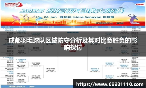 成都羽毛球队区域防守分析及其对比赛胜负的影响探讨